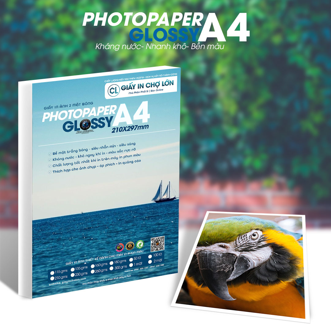 Giấy in ảnh 2 mặt bóng A4 có độ phân giải cực kì cao lên đến 5760dpi