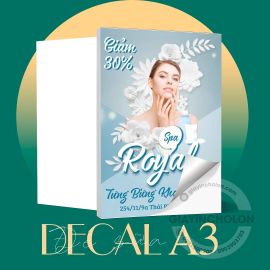 Decal sữa A3