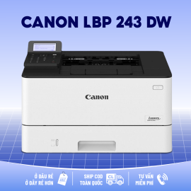 Máy in laser trắng đen Canon LBP243DW (NK) (A4/A5/ Đảo mặt/ USB/ WIFI)