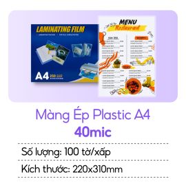 Màng ép plastic A4 40Mic