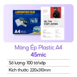 Màng ép Plastic A4 45mic