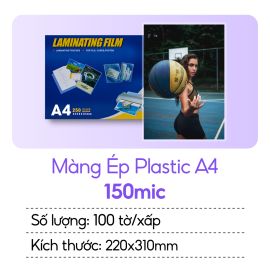 Màng ép Plastic A4 150mic