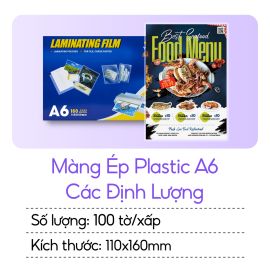 Màng ép plastic A6 các định lượng