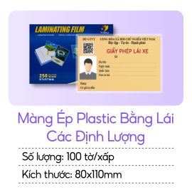 Màng ép plastic khổ Bằng Lái các Định Lượng
