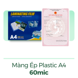 Màng ép Plastic A4 60mic