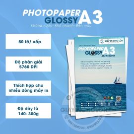 Giấy in ảnh 2M khổ A3 các định lượng