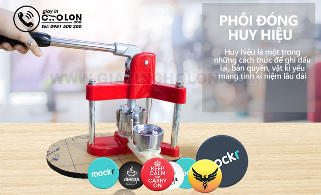Máy đóng huy hiệu đa năng